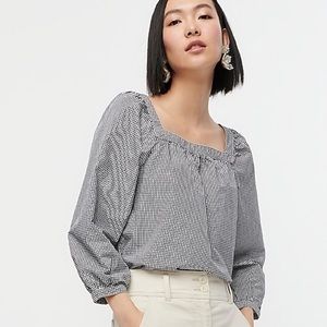 J Crew Penny blouse in gingham. Size XS
